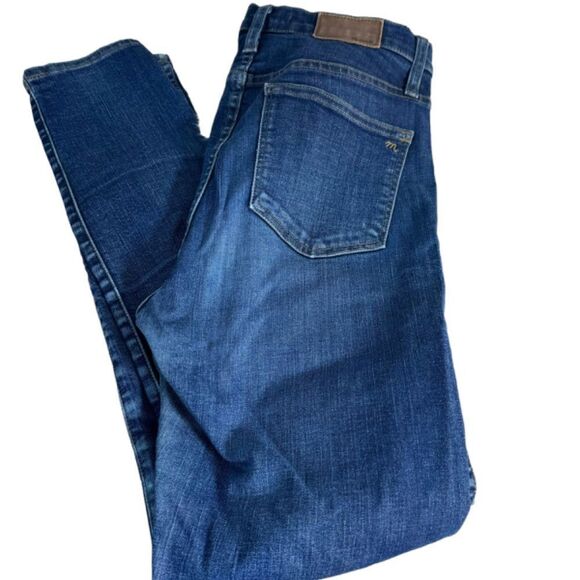 Madewell 10" High Rise Skinny Ripped Knee Jeans Sz 29 - Picture 2 of 10